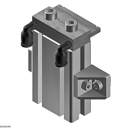 Fixed stop with air nozzle