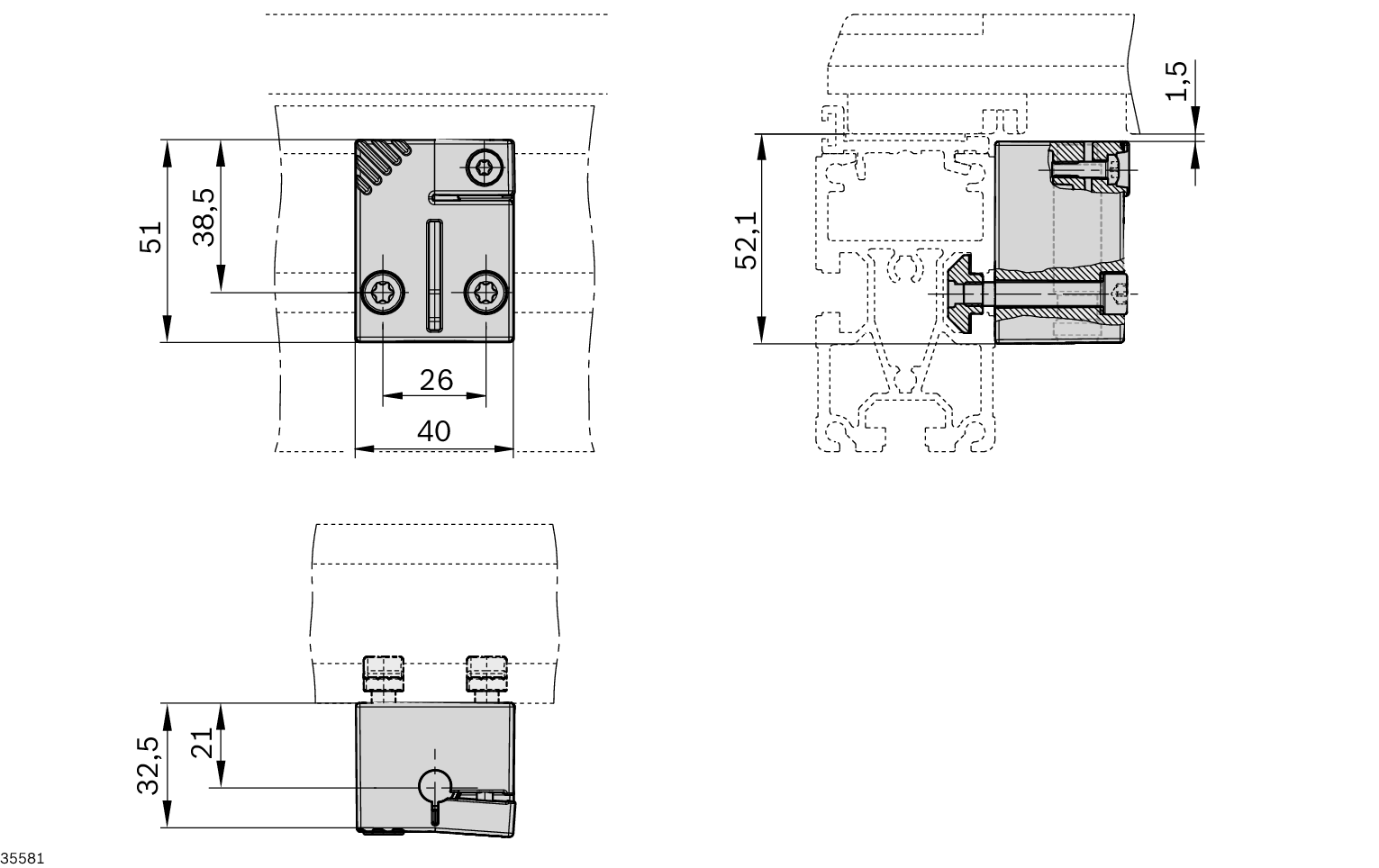 SWITCHBRACKET 3842557602 Rexroth