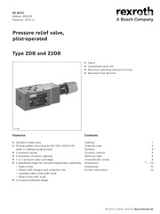 PRESSURE RELIEF VALVE Z R900409893 | R900409893 | Bosch Rexroth