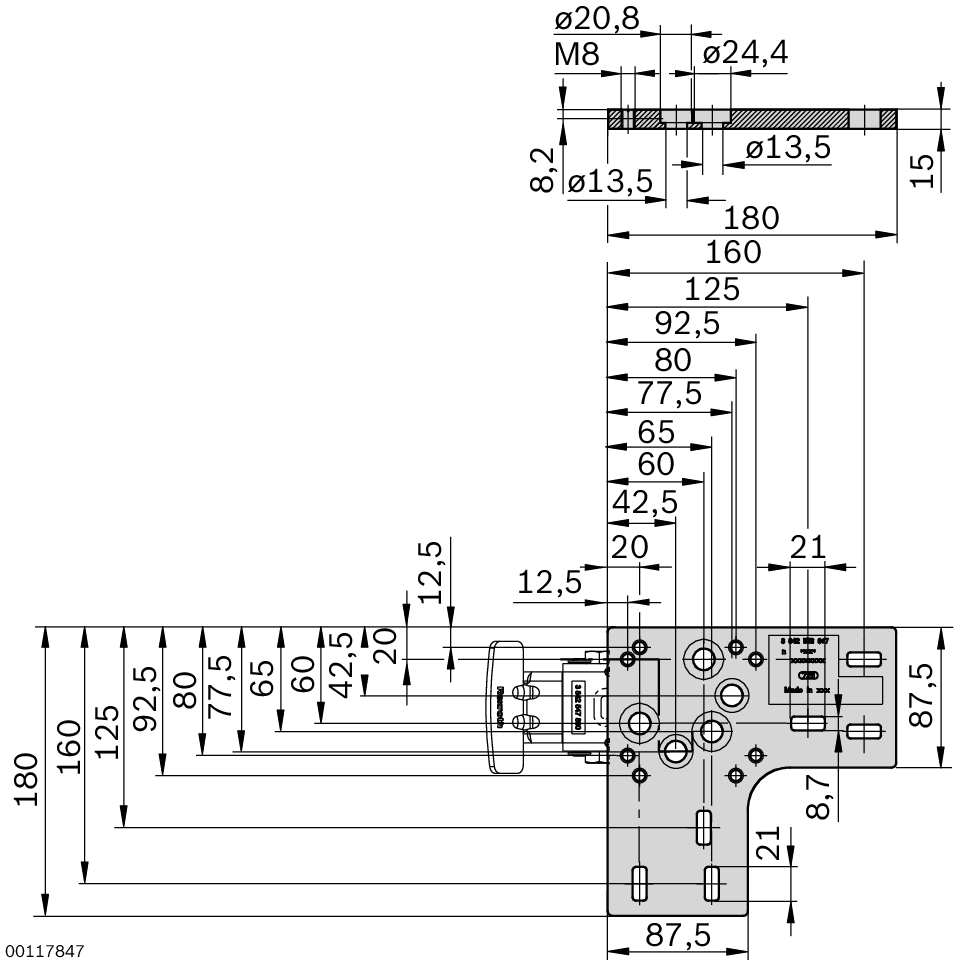 FASTENING-PLATE | 3842553967 | Rexroth