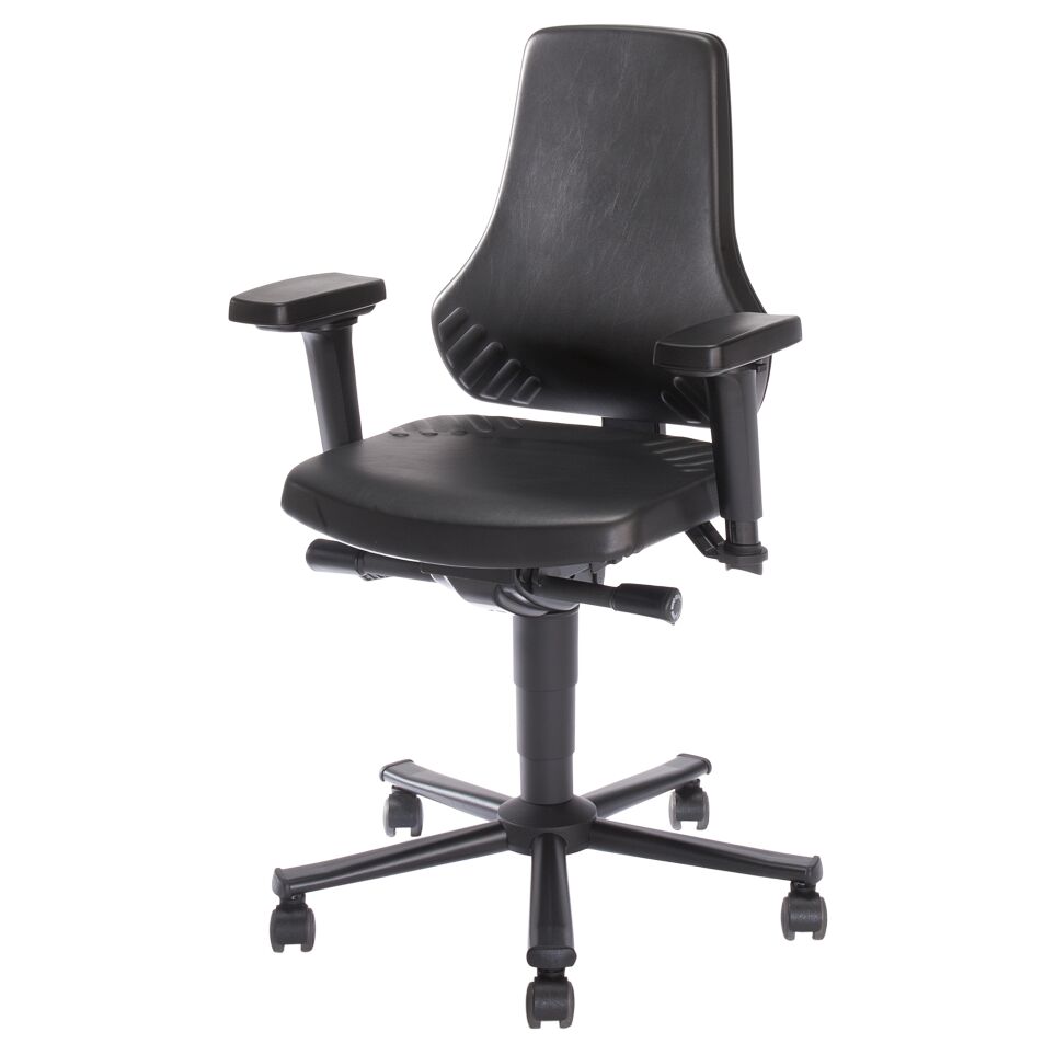 Adjustment options<br>– Seat height<br>– Seat angle<br>– Seat depth<br>– Backrest height– Synchronous technology (synchronous movement of backrest and seat)<br>– Weight regulation, Properties<br>– Easy-to-clean surface<br>– Comfortable seating, Area of application<br>– Food indu / Material Number:3842546764