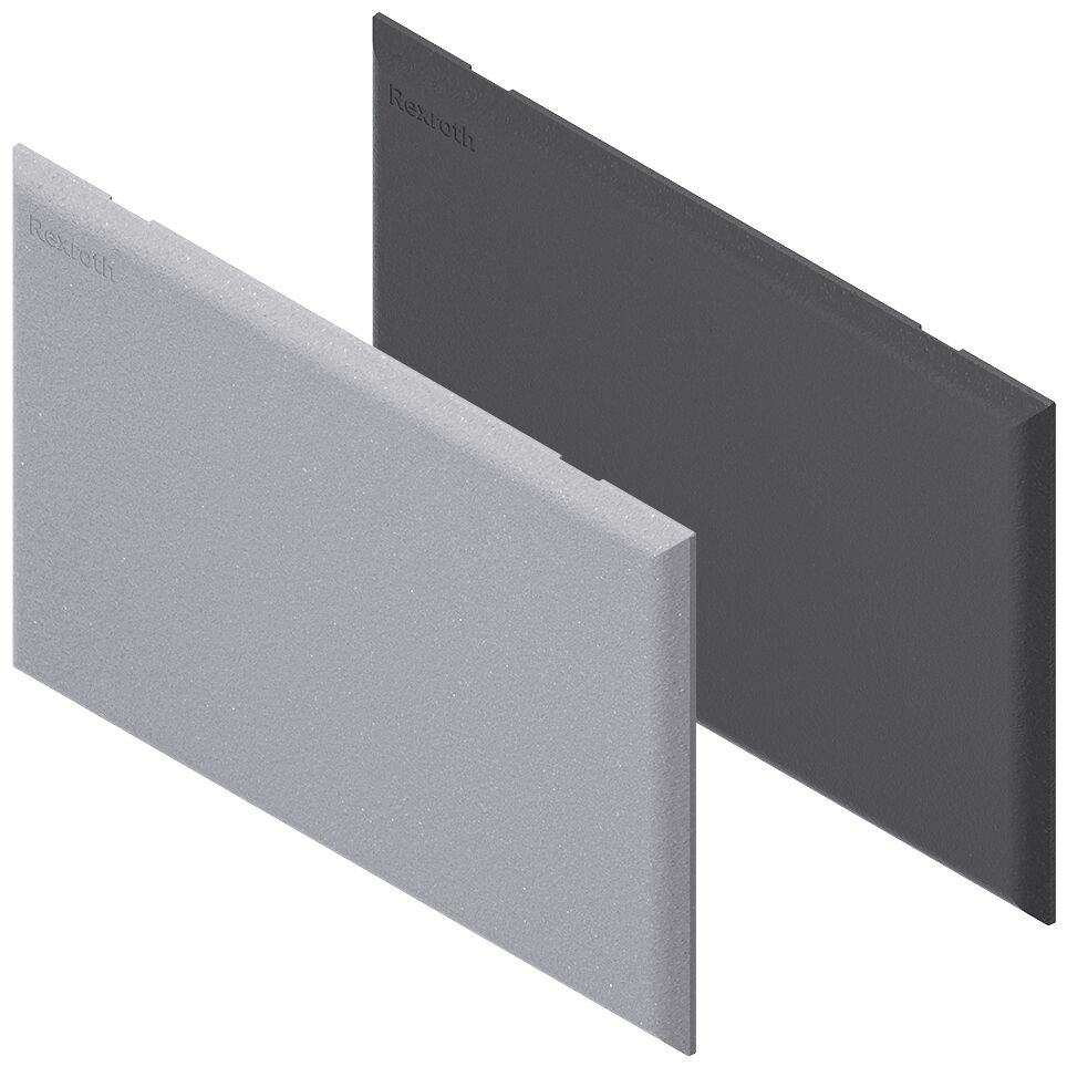 For closing the profile joints and profile butt joints in various application combinations, For profile joint 3/4 or 1/2 in conjunction with strut profile 40x120 / Material Number:3842558496