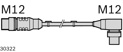 Connection Cable, AS-i branch terminal for connecting M12 connectors to an AS-i signal cable / Material Number:3842406166