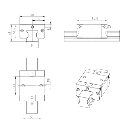 BALL RUNNER BLOCK SUPER CARBON STEEL | R166231420 | Bosch