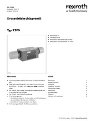 DROSSELRUECKSCHLAGVENTIL R900481623 | R900481623 | Bosch Rexroth