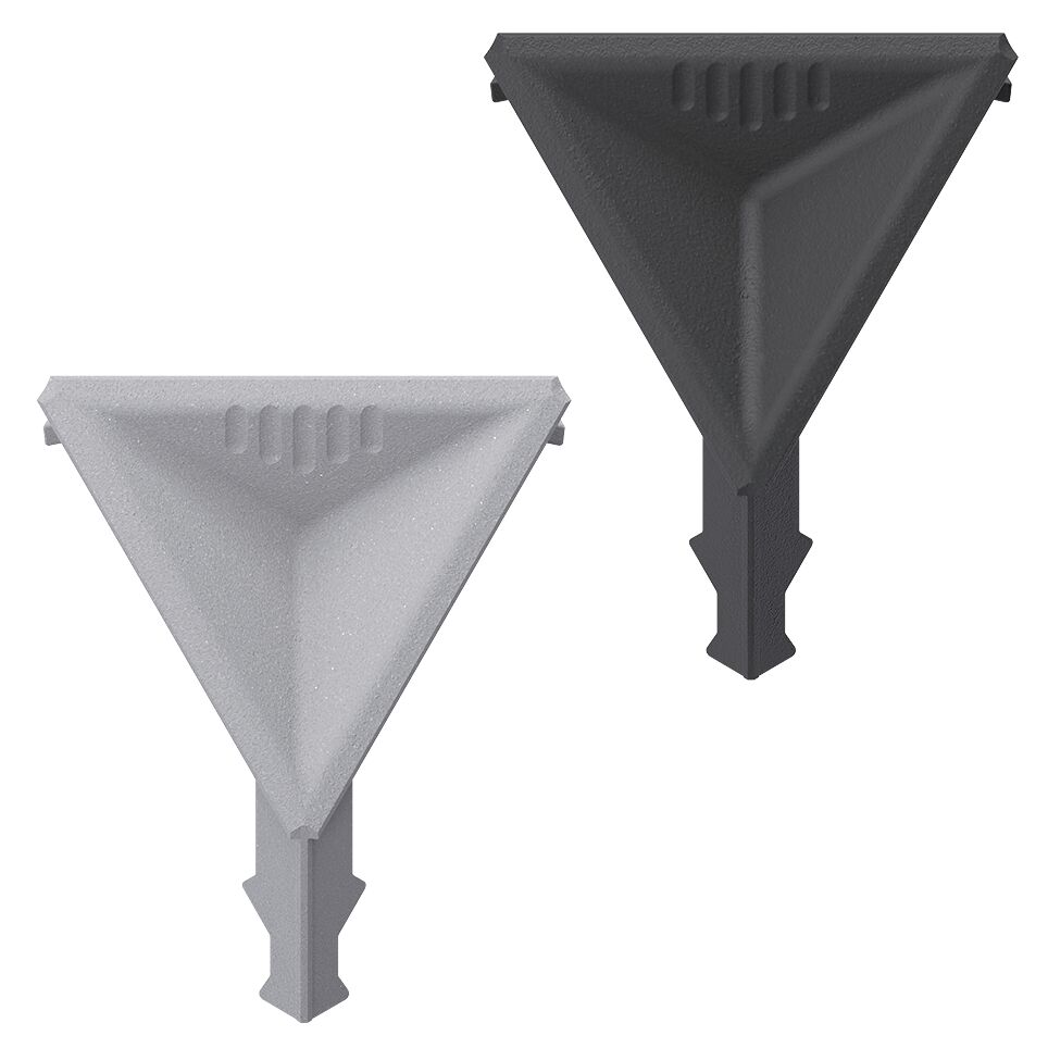 For closing the profile joints and profile butt joints in various application combinations, For butt joints of 3x corner profile 40x120x120 / Material Number:3842558498