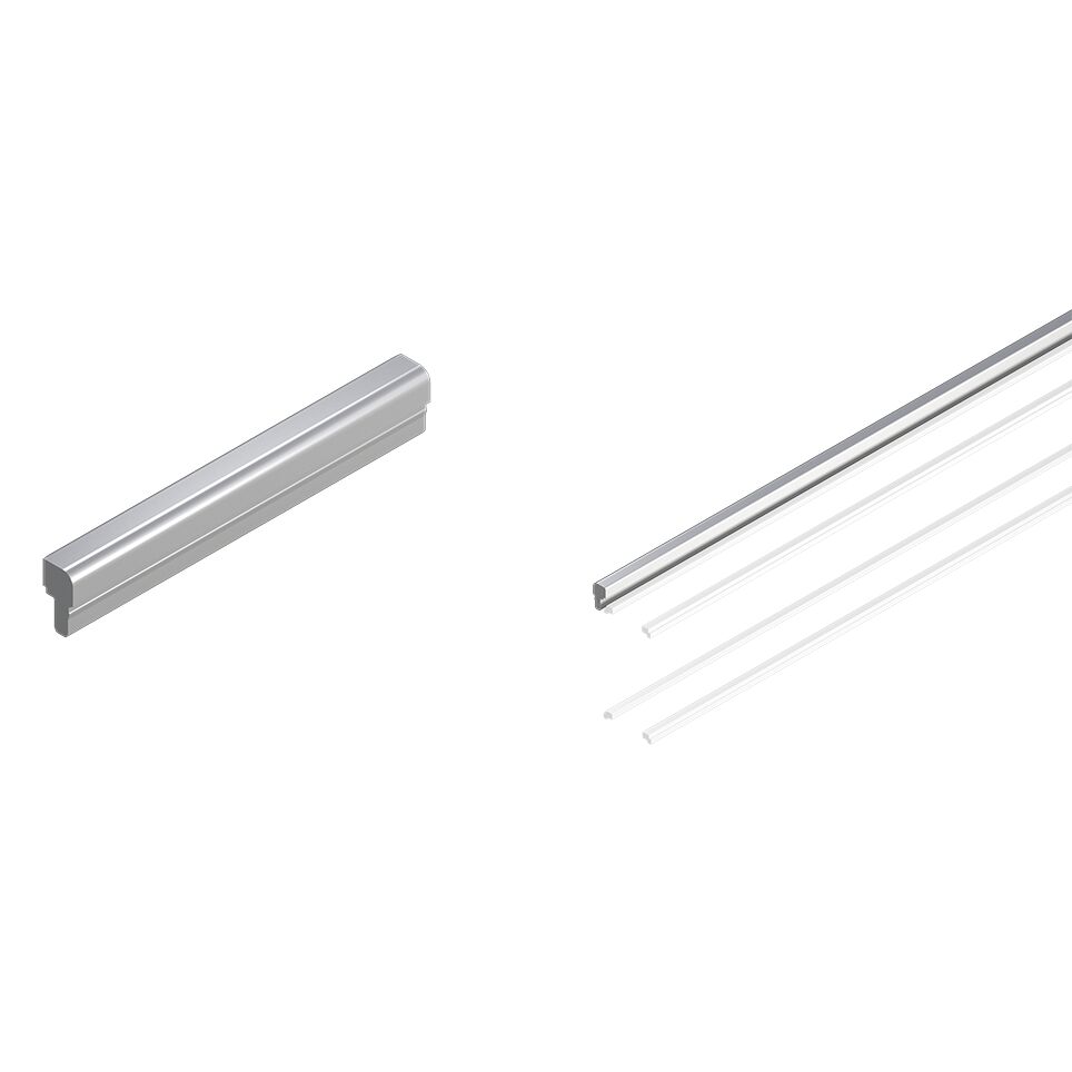 For conveyor unit self-assembly, Robust version in corrosion-resistant steel, For lateral guidance of the workpiece pallet, For pressing onto the SP 2/C-H or SP 2/R-H section profile / Material Number:3842537890