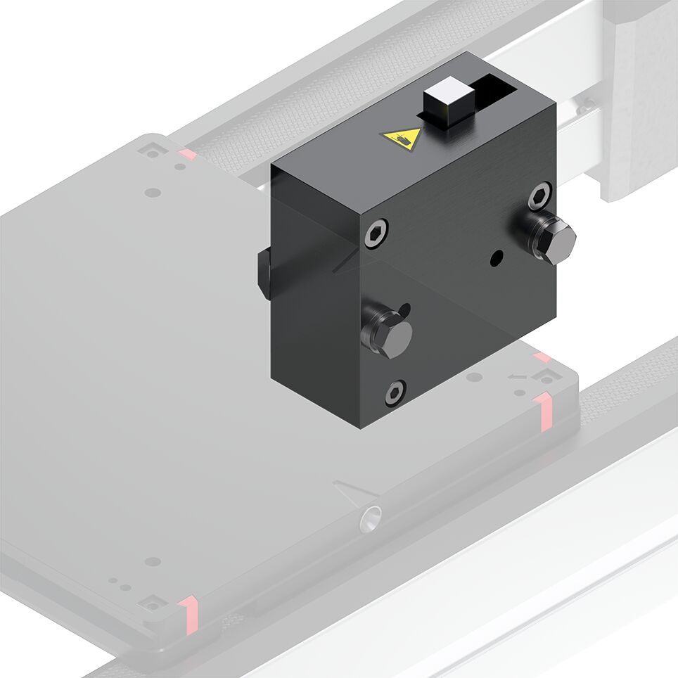 Can be combined with WT 1 workpiece pallet, To the workpiece pallet separation in sections, Suitable as stop gate for HP 1/P and PE 1/P, Compact, robust construction, The stop gate stops one or several workpiece pallets at a defined position and releases  / Material Number:3842563101