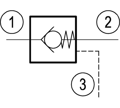 Bosch Rexroth Rückschlagventil, vorgesteuert - VUPC-25U VUPC-25U