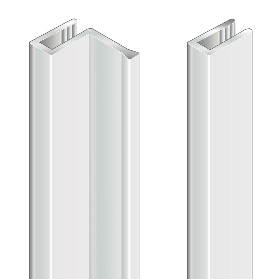 For reinforcing frameless surface elements on sliding doors, Profile for s = 6 mm can also be used for 1/4 inch plates / Material Number:3842536540