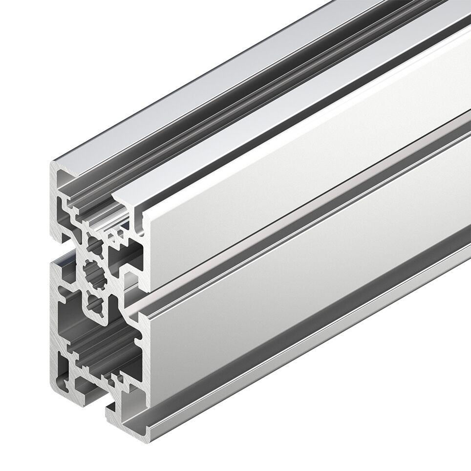 Longitudinal grooves for easy mounting, For conveyor unit self-assembly for higher section loads in the 100 mm construction height, For use in conjunction with all AS 2/R-... drive modules, UM 2/R-... return units, FP 2/H- guide profiles, GP 2/H-... glide / Material Number:3842536792