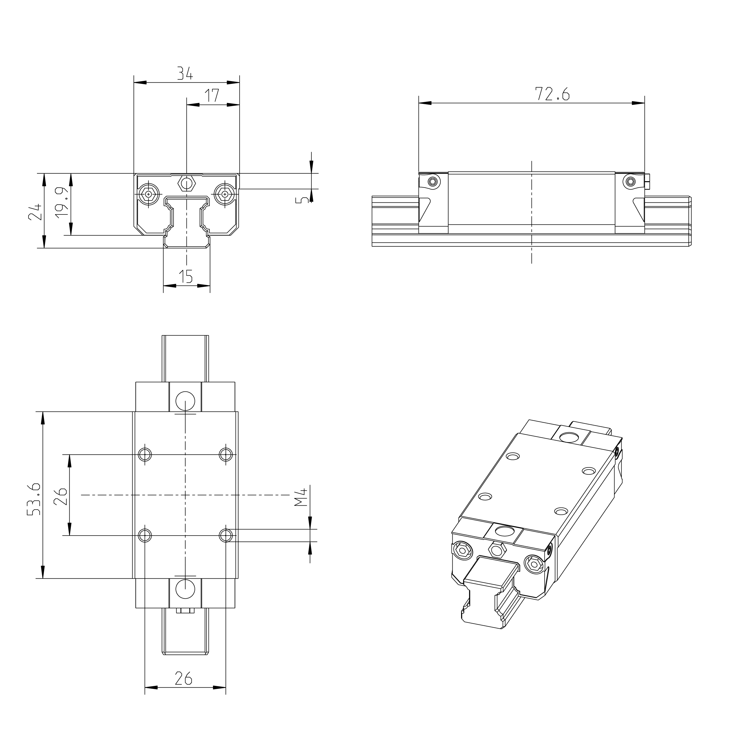 BALL-RUNNER-BLOCK-CARBON-STEEL | R162319420 | Rexroth