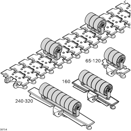 Roller cleat D35