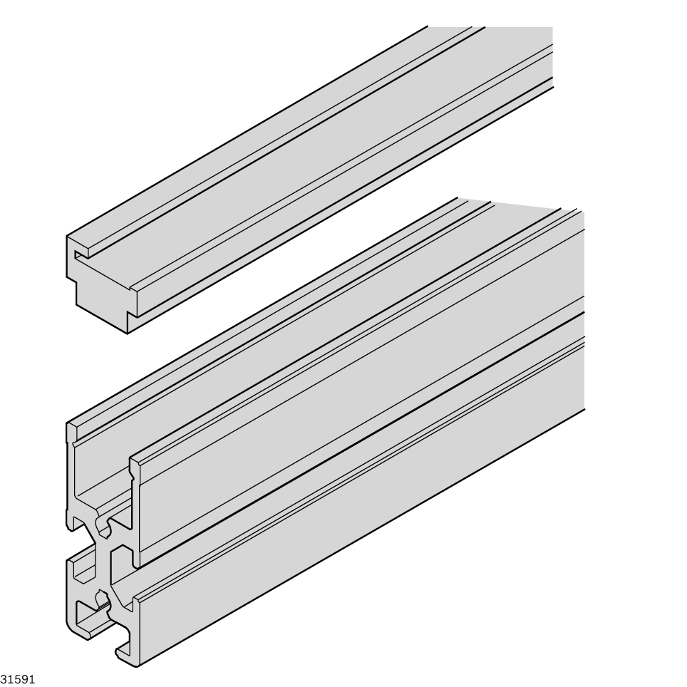 Section profile SP 1, Guide profile GP 1 / Material Number:3842557245