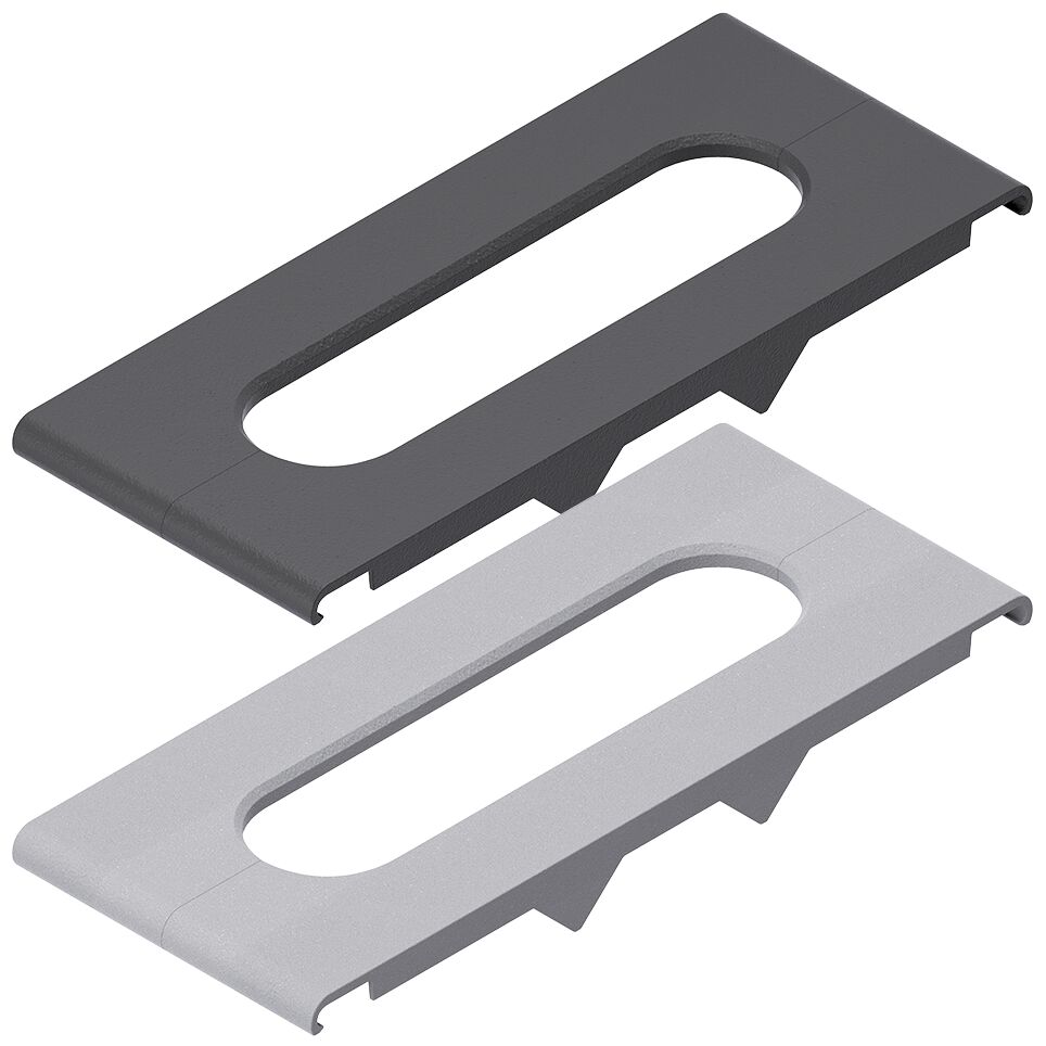 For installation in cable guide profiles 60x120 and 120x120, For passing cables through the cover of a cable guide profile / Material Number:3842558505