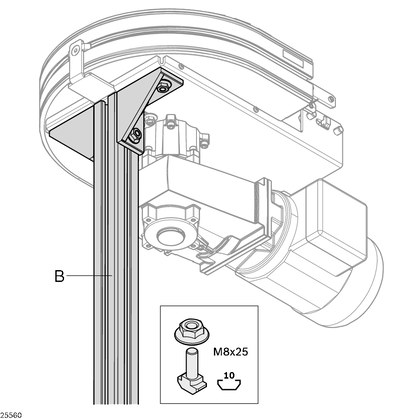 Leg sets AL, curve wheel drive