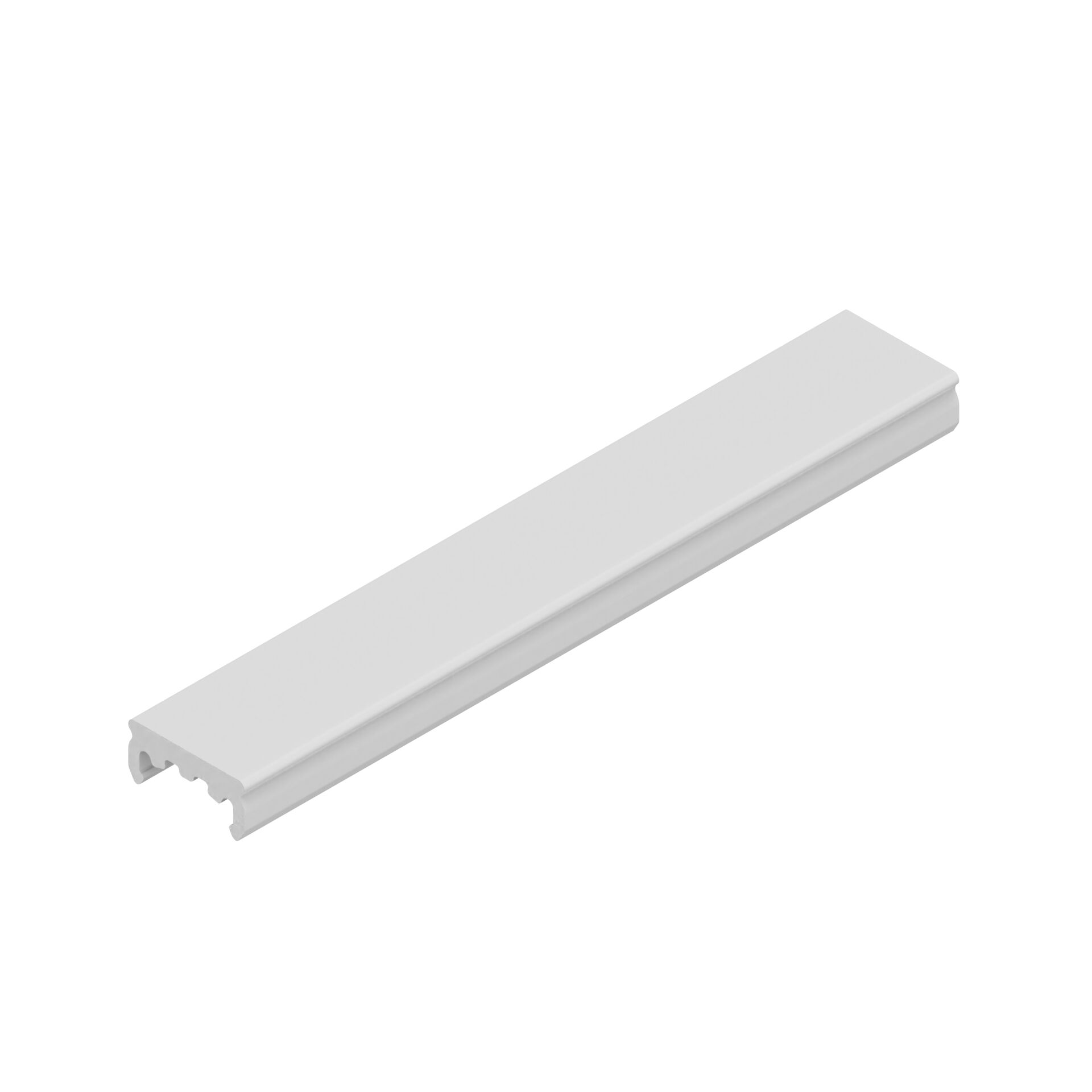Slide rail for creating a simple conveyor track or manual slide section by clipping the slide rail onto the D28L or D28L round tube, N10 / Material Number:3842554750