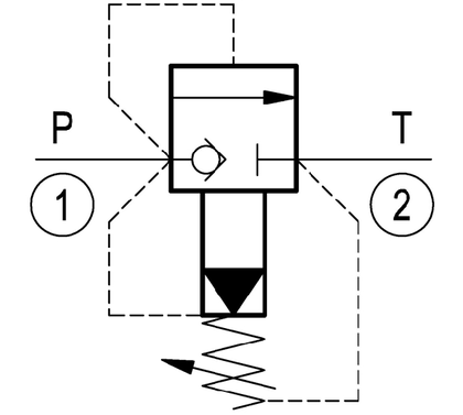 Bosch Rexroth Druckbegrenzungsventil - VEP-5B-2S-P VMP1-16