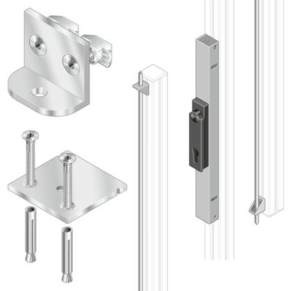 Lock mechanism for double door