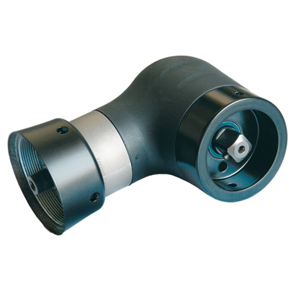 You can mount different angle heads on the ErgoSpin VarioLine. This makes your ErgoSpin handheld nutrunner suitable for a variety of applications. With an angle head for special output drives, you can e.g. mount a crowfoot wrench to the VarioLine., Maximu / Material Number:3608876061