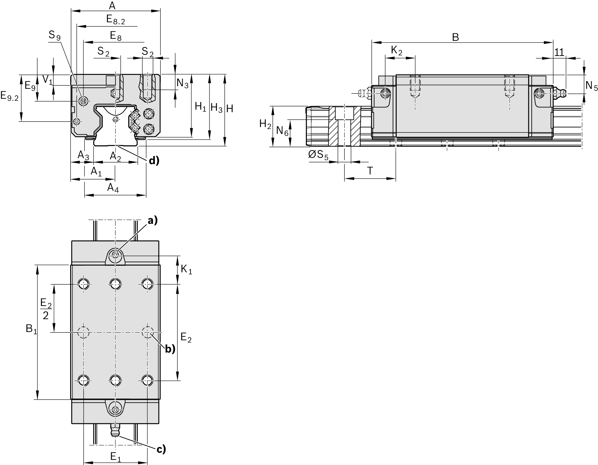 Bloc Coulissant Rexroth RWD-045-SLH-C2-P-2 - Acier Carbone 180 Mm - Neuf Original - Roumanie