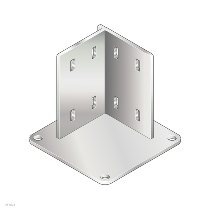 Base plate, steel 90x90