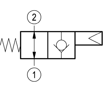 Bosch Rexroth Wege-Sitzventil, pneumatisch betätigt - VPI-8A-2A-12-NA VPI-8A-2A-12-NA
