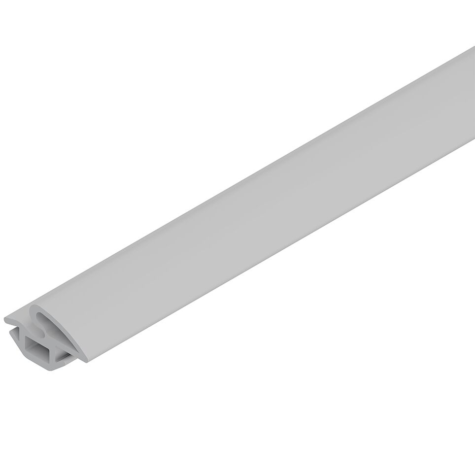 Two-piece seal also performs a stop function, For sliding and swing doors, Prevents particles from entering or escaping, Sealing profile N6 for use in cleanroom environments / Material Number:3842554730