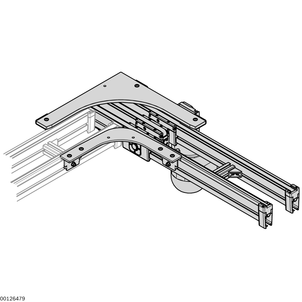 Conveyor medium: Toothed belt with mesh top, suitable for use in an EPA, Motor connection optionally with cable/plug (AT = S) or terminal box (AT = K), Special models on request, The drive takes place via the belt section. No additional drive is required  / Material Number:3842998287