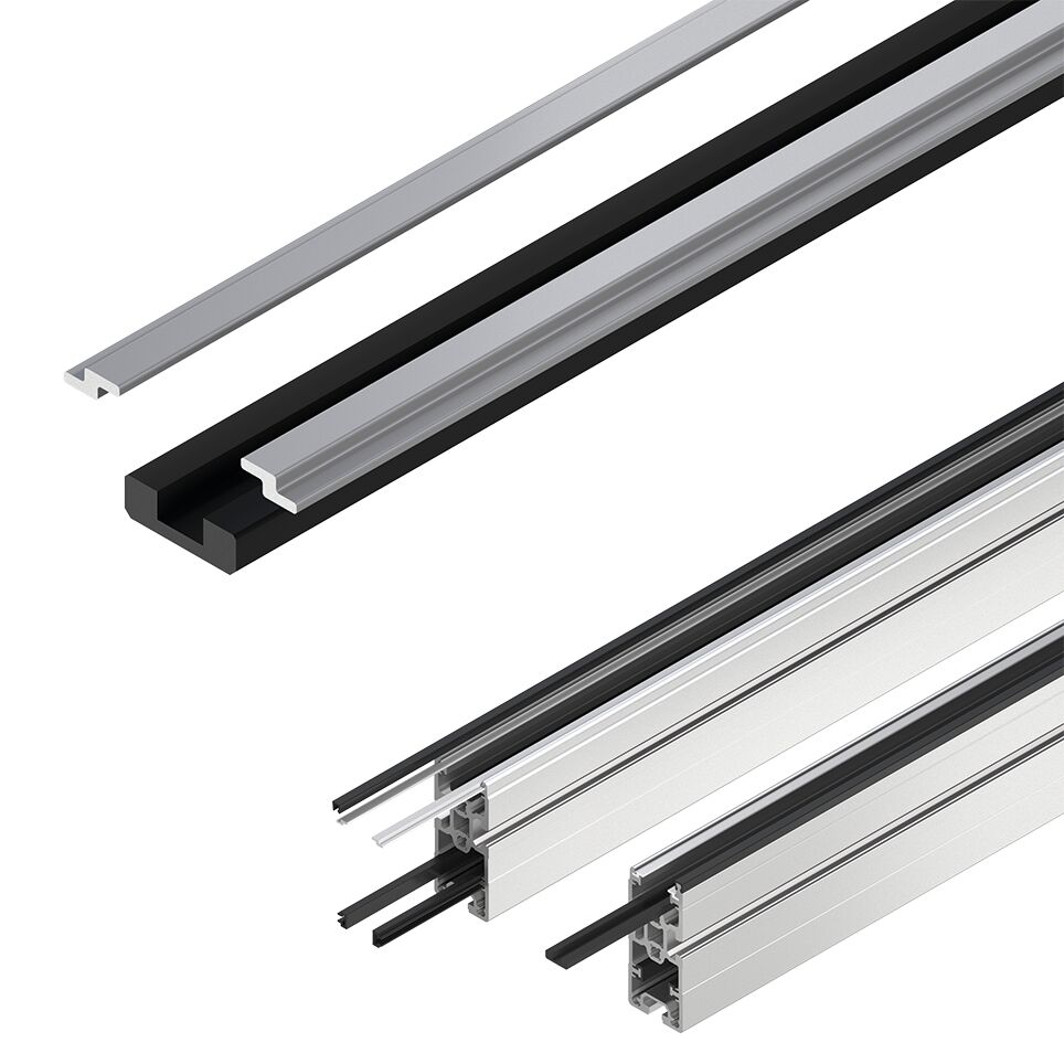 For conveyor unit self-assembly, For use in conjunction with ST 2/R-… section profiles, AS 2/R-… drive modules and UM 2/R-… return units, GP 2/ST glide profile for supporting the accumulation roller chain; enables higher permissible loads in conjunction w / Material Number:3842532676