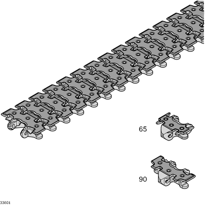 Steel-plated conveyor chain
