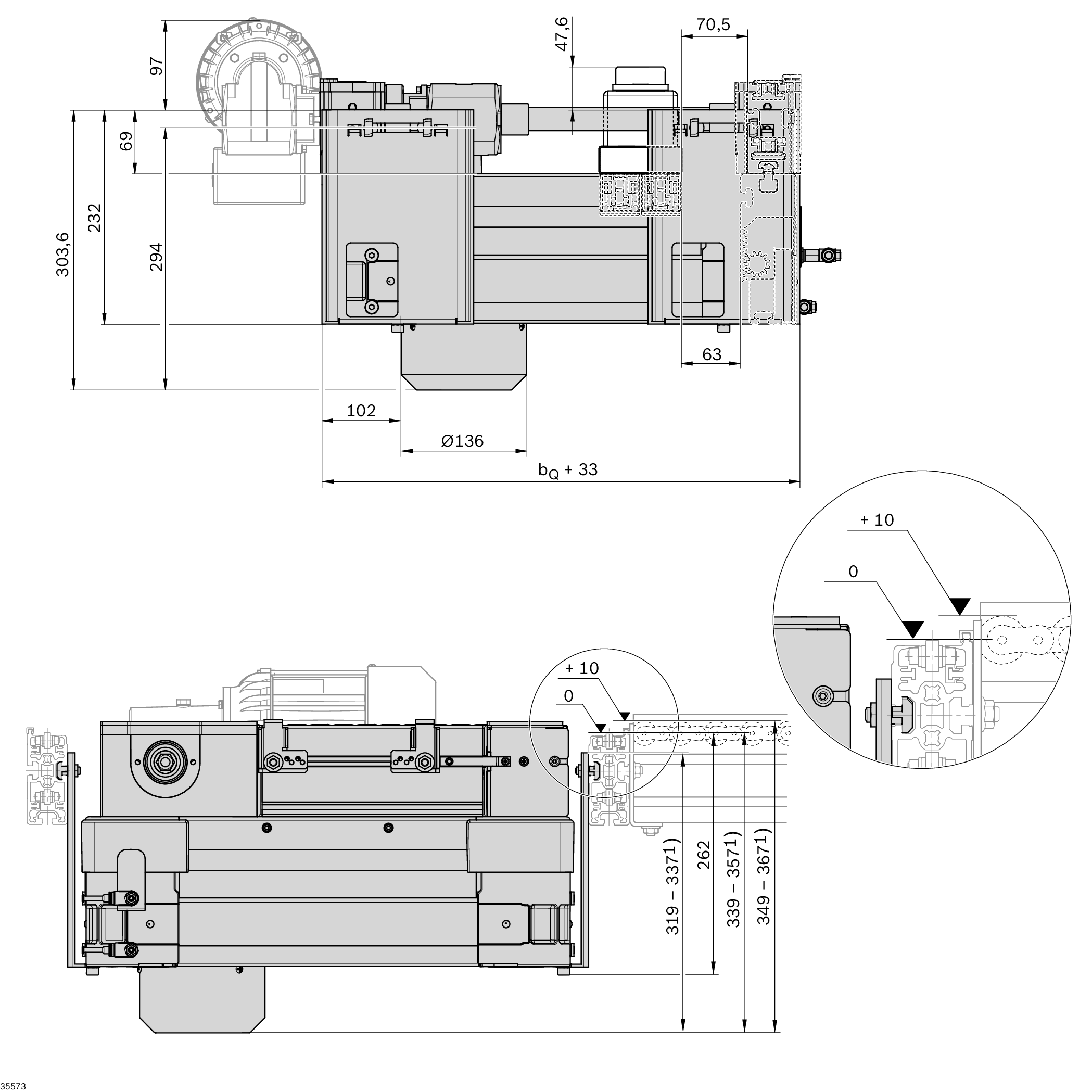 LIFT TRANSFER UNIT 3842996370 Rexroth