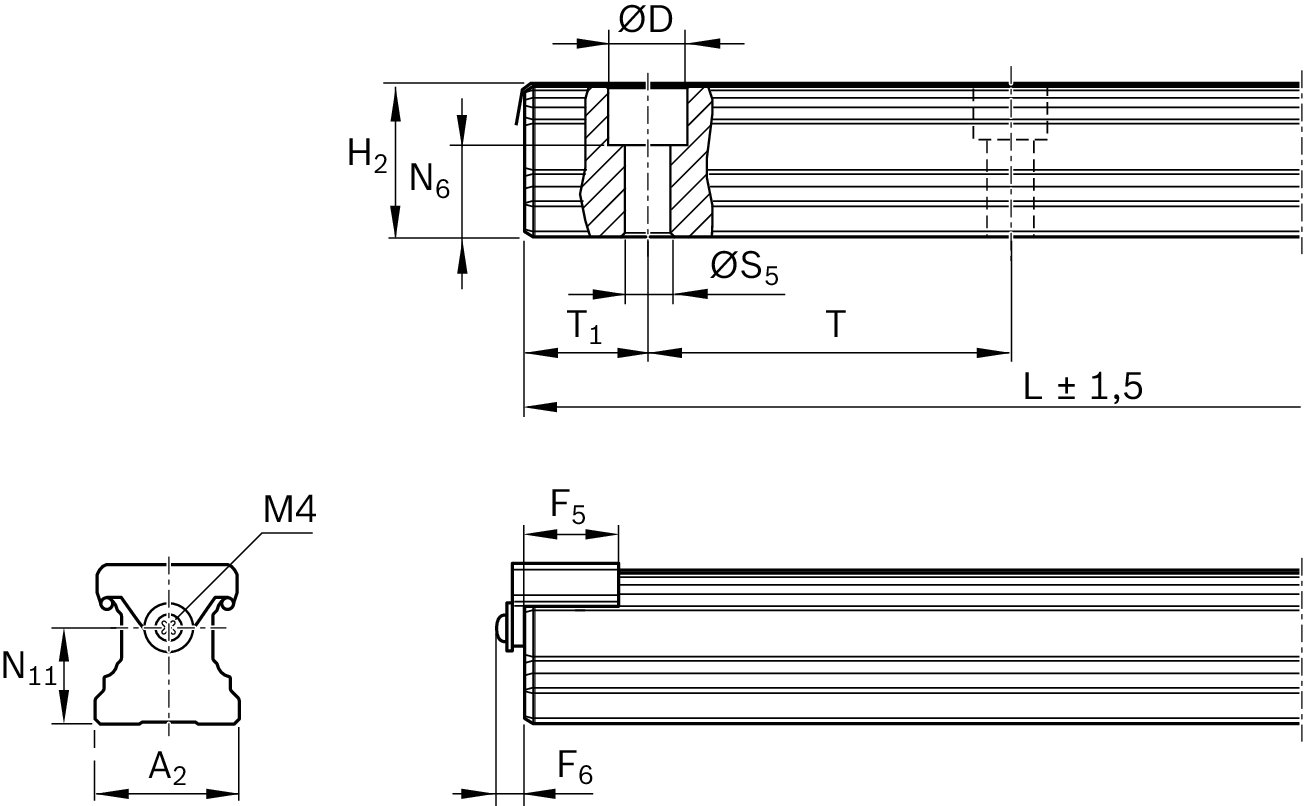 BALL-GUIDE-RAIL-CARBON-STEEL | R160586331 | Rexroth