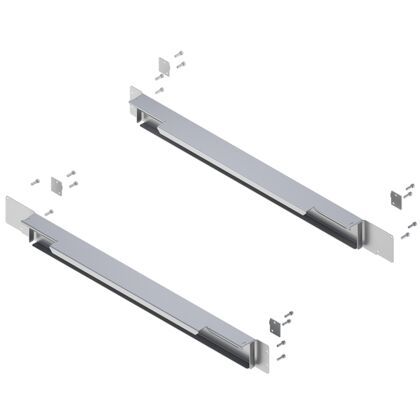 End plates for conveyor unit with split rollers