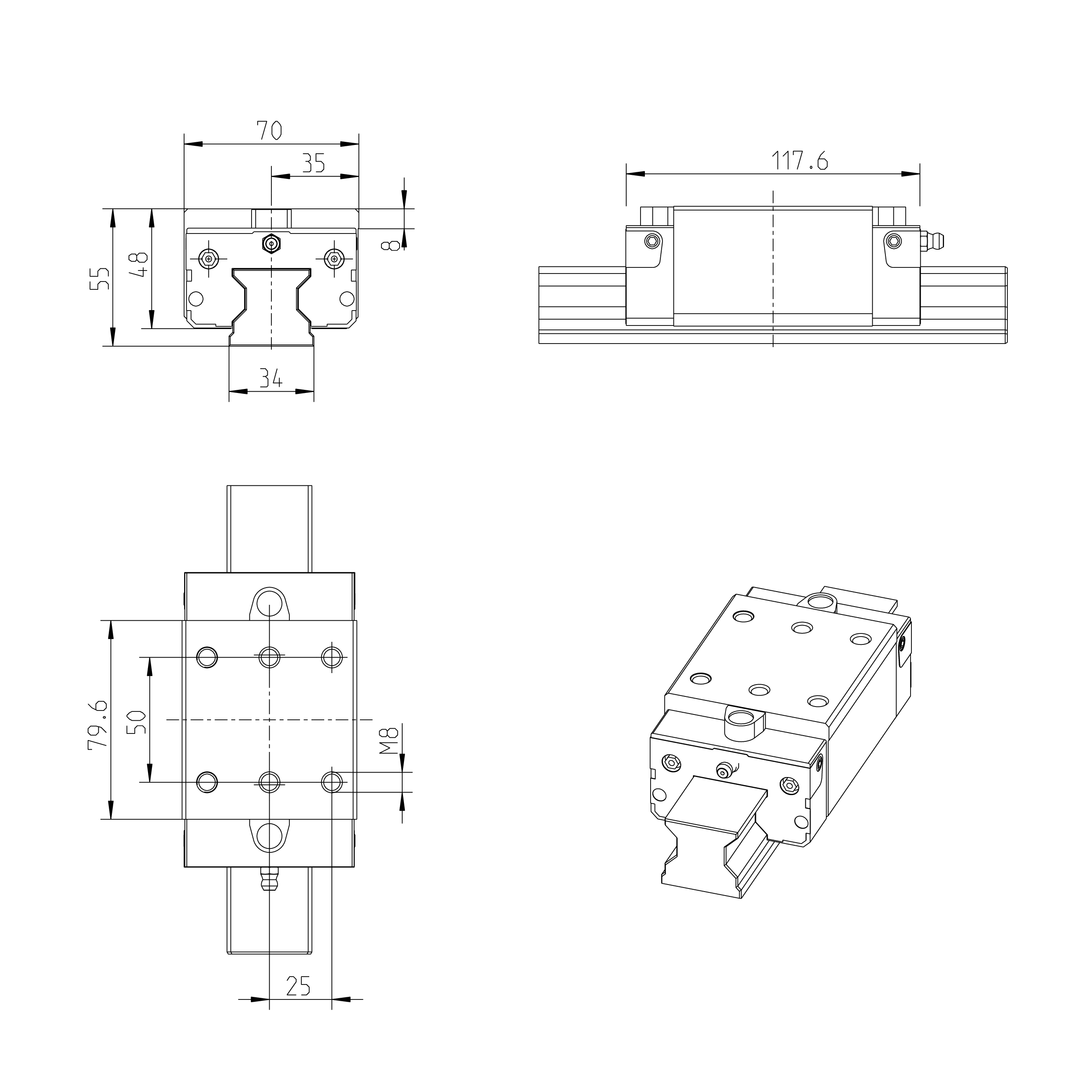 ROLLER RUNNER BLOCK CARBON STEEL | R18213222X | Bosch Rexroth