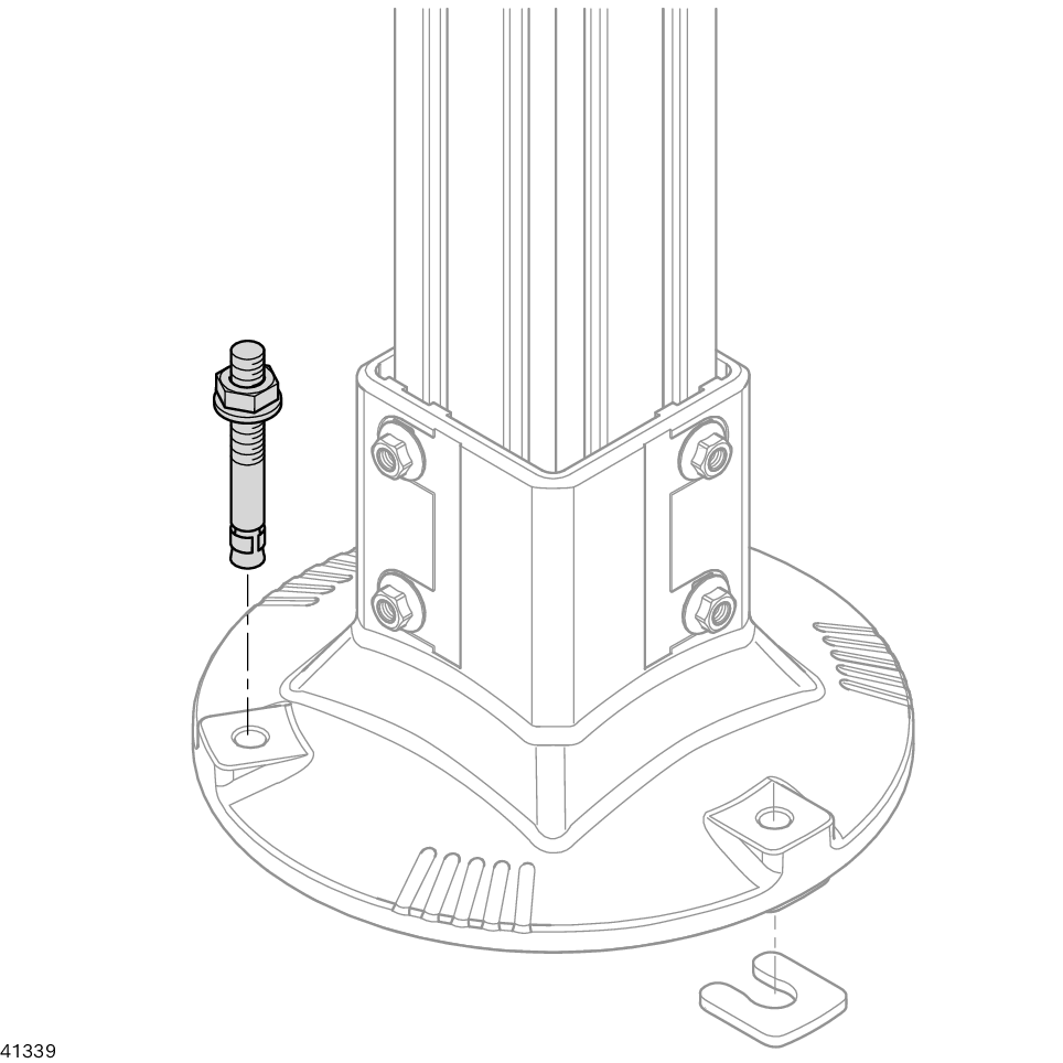 For anchoring the base plates / Material Number:3842540668