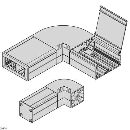 Aluminum cable duct