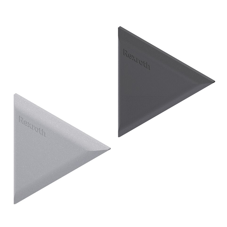 For closing the profile joints and profile butt joints in various application combinations, For connecting corner profile 40x120x120 and profile joint or base plate 40x120x120 / Material Number:3842558499