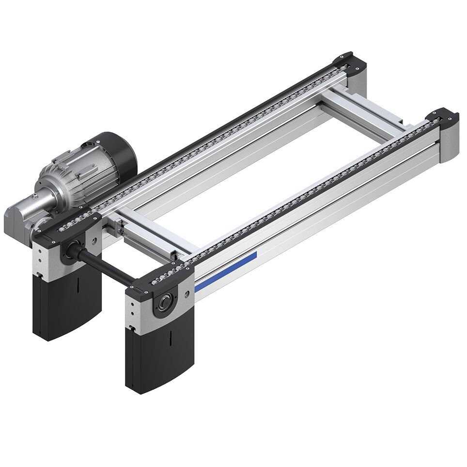 Special models on request, Motor connection: optionally with cable/plug or terminal box motor connection, Motor mounting on right, left or centrally (centrally on track widths of 240 mm and above), Ready-for-operation conveyor section, Conveyor medium: ac / Material Number:3842999904