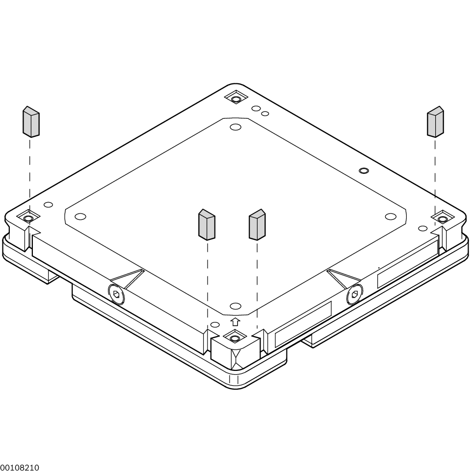 Damping element for damping the noises during workpiece pallet WT 1/K or WT 1/S contact / Material Number:3842532813