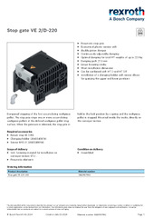 STOP GATE 3842567562 | 3842567562 | Bosch Rexroth