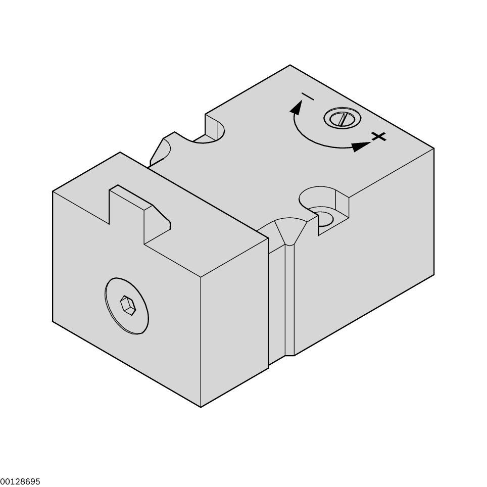 Pneumatic damper, Degree of damping adjustable, Workpiece pallet load 0.5 kg to 6 kg permissible (with conveying speed 9 m/min) / Material Number:3842535360