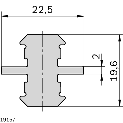 Goupille cylindré 8mm/L60