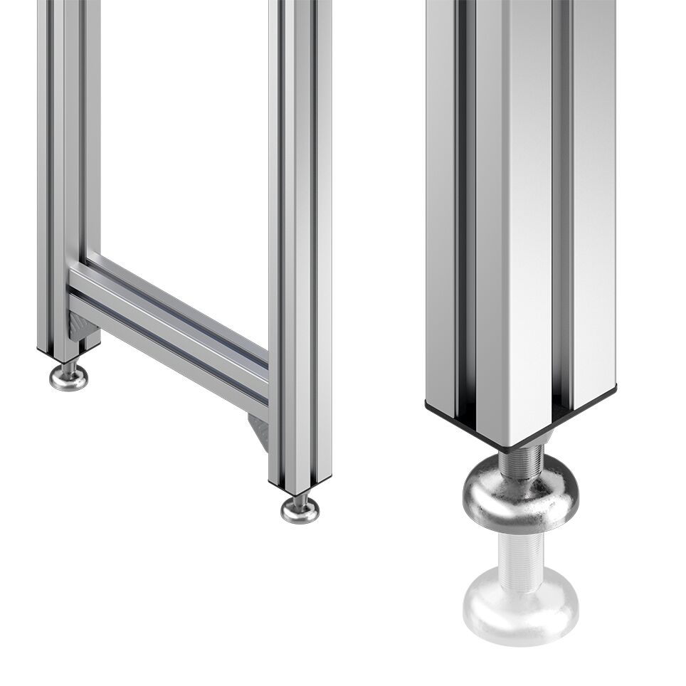 Leg set for single-track conveyor sections on one conveying level., Standard version / Material Number:3842996320