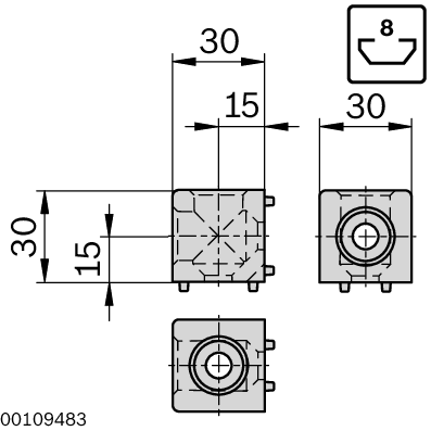 ｷｭｰﾋﾞｯｸｺﾈｸﾀｰ 3842549862 | 3842549862 | Bosch Rexroth