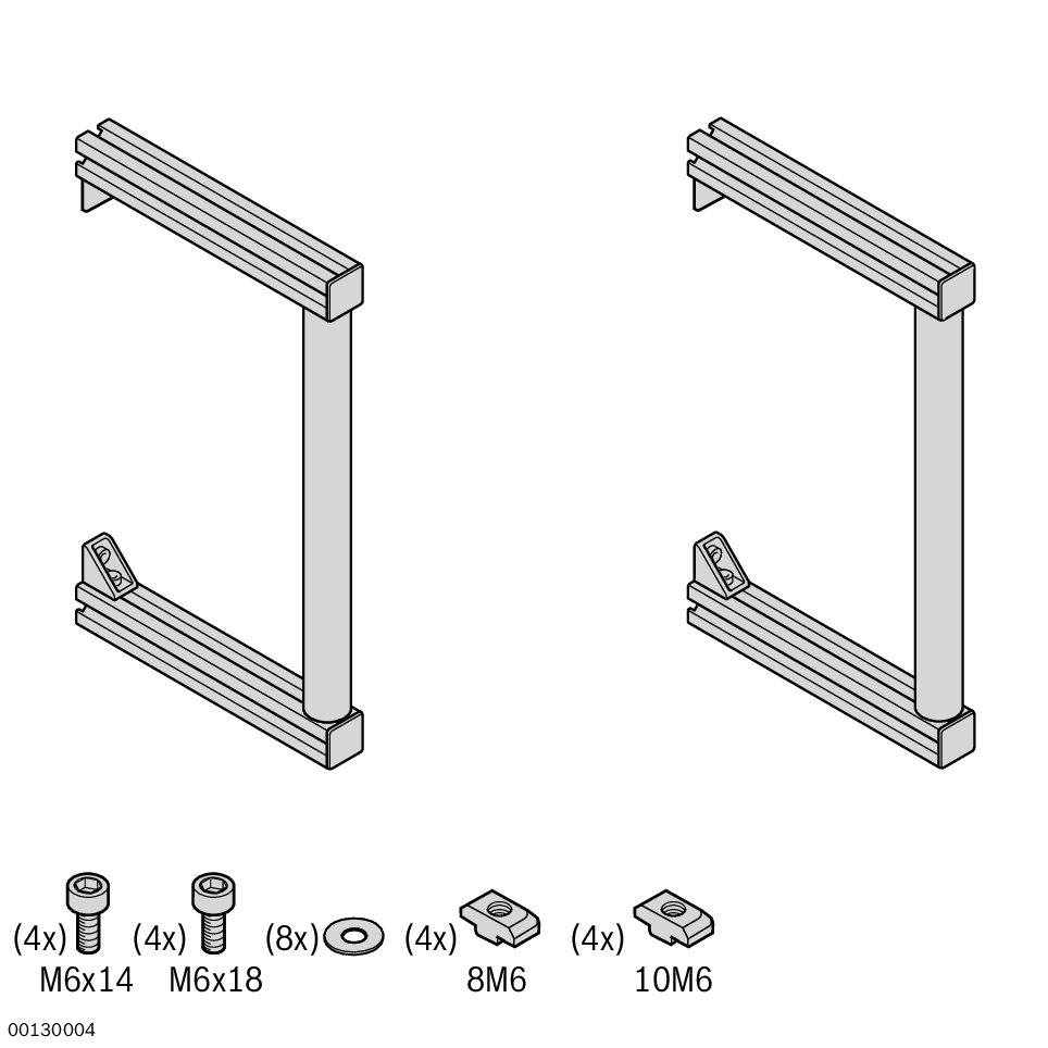 For all vehicle types, container holders can be adjusted in terms of height, offset and incline, The ergonomically designed material supply reduces the load on your employees and increases efficiency, The material shuttle is adjusted to the requirements o / Material Number:3842538930