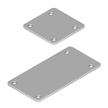 Aluminum cable duct, cover plate